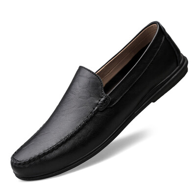 YEINSHAARS Ιταλικά ανδρικά παπούτσια Casual Luxury μάρκας Summer Loafers Split δερμάτινα μοκασίνια Comfy Breathable Slip On Boat Shoes