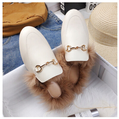 Χειμερινά μισά παπούτσια για άντρες Μαύρα μοκασίνια Παντόφλες λουστρίνι casual παπούτσια οδήγησης Loafer Ελαφρύ φλατ σανδάλια για γυναίκες