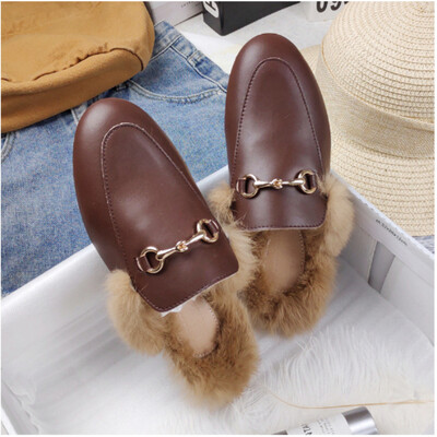 Χειμερινά μισά παπούτσια για άντρες Μαύρα μοκασίνια Παντόφλες λουστρίνι casual παπούτσια οδήγησης Loafer Ελαφρύ φλατ σανδάλια για γυναίκες