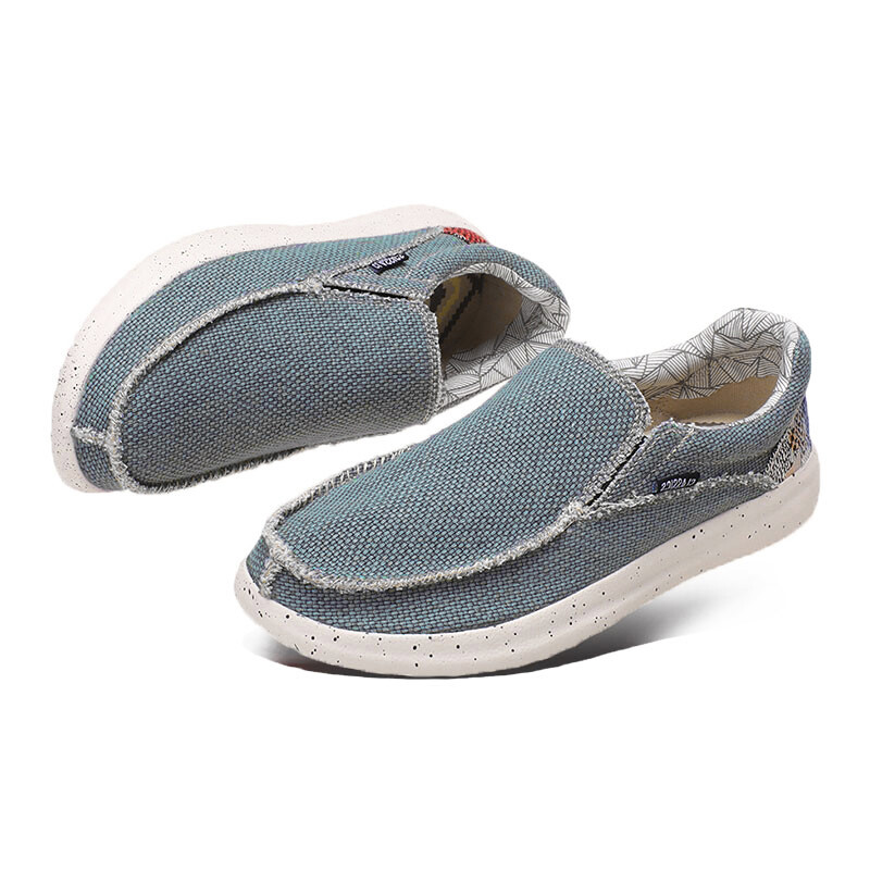 pantofi pentru bărbați, pantofi elastici într-o singură etapă, șosete de pânză casual, pantofi ușori cu barcă din junglă, pantofi de mers mare