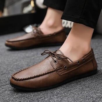 Ανδρικά δερμάτινα παπούτσια Slip-on Ανδρικά παπούτσια casual Στρογγυλά Loafers Καλοκαιρινές εκπτώσεις Προσφορά υποδημάτων Δωρεάν αποστολή υψηλής ποιότητας Fashion Pu