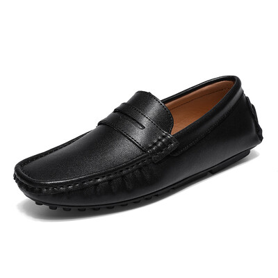 Meeste vabaajajalatsid Mood Nahk Penny Loafers Vaba aeg Täiskasvanutele Kontor Mokassiinid Meeste kingad Kerged pehmed sõidujalatsid, suured 38-48