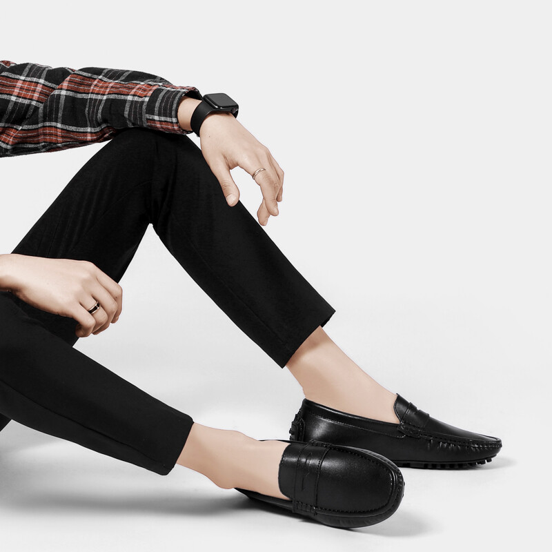 Ανδρικά καθημερινά παπούτσια μόδας Δερμάτινα Penny Loafers Leisure Γραφείο ενηλίκων Μοκασίνια Ανδρικά παπούτσια ελαφριά μαλακά παπούτσια οδήγησης Μεγάλο μέγεθος 38-48