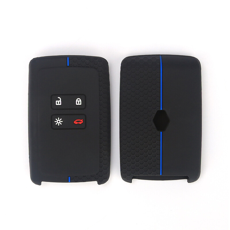 Alkalmas Renault 4 kulcsos Coreo Correbin autós szilikon kulcstartóhoz, új méhsejtmintás vörös vonalú védőtok