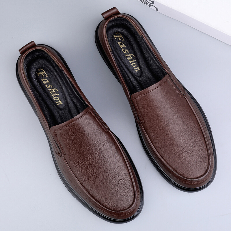 Γνήσιο δέρμα ανδρικά παπούτσια Χειροποίητα ανδρικά loafers slip on business casual παπούτσια Κλασικά μαλακά δερμάτινα παπούτσια Drive Άνετα ανδρικά flats