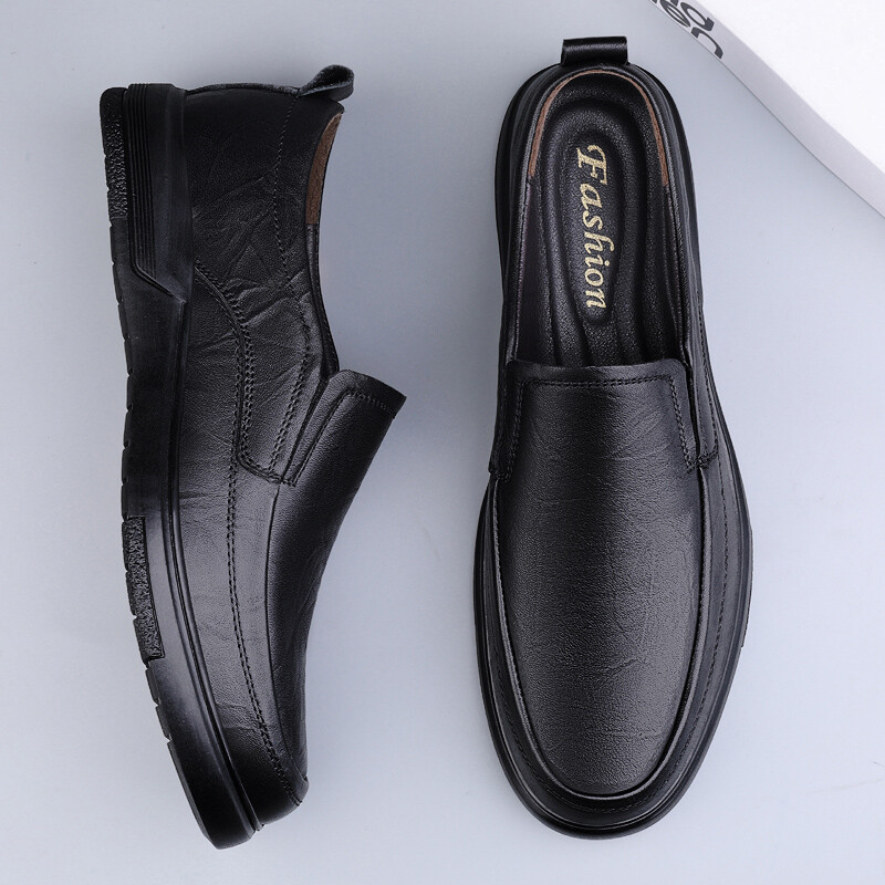 Γνήσιο δέρμα ανδρικά παπούτσια Χειροποίητα ανδρικά loafers slip on business casual παπούτσια Κλασικά μαλακά δερμάτινα παπούτσια Drive Άνετα ανδρικά flats