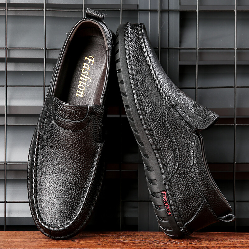 2024 Νέα Ανδρικά Παπούτσια Γνήσιου Δερμάτινου Μέγεθος 38-44 Κεφαλής Δερμάτινα Μαλακά Αντιολισθητικά Παπούτσια Οδήγησης Ανδρικά Ανοιξιάτικα Δερμάτινα Παπούτσια