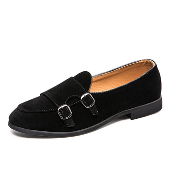 Διπλό Monk Strap Παπούτσια Καφέ Φόρεμα Loafers Ανδρικά Παπούτσια Ιταλικά Νυφικό 2021 Coiffeur παπούτσια γραφείου Ανδρικό επίσημο φόρεμα