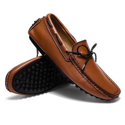 Μόδα μεγάλου μεγέθους Ανδρικά παπούτσια Casual Light Slip On Man Loafers Επαγγελματικά δερμάτινα μοκασίνια Παπούτσια οδήγησης Luxury Lazy Shoes Hombre