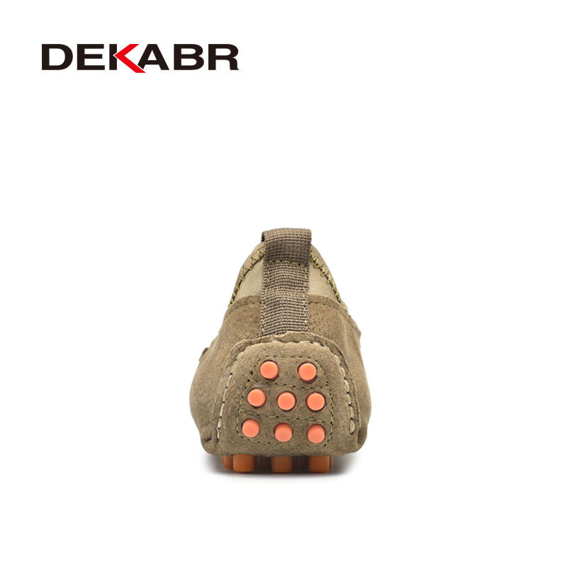 DEKABR Mocasini de vară pentru bărbați Pantofi casual din piele naturală Pantofi de șofer la modă Mocasini cu respirație Plus mărimea 38~49