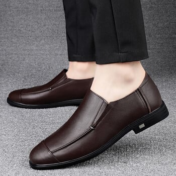 Μόδα Ανδρικά, καθημερινά δερμάτινα loafers Απλές μοκασίνες Ελαφρύ slip-on υποδήματα Παπούτσια επαγγελματικού σκάφους Υπαίθρια παπούτσια οδήγησης για άνδρες