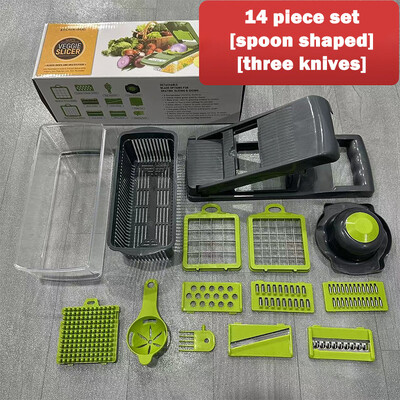 14/16 gabali Daudzfunkcionāls dārzeņu griezējs Augļu un dārzeņu griešanas nazis nesāp rokas Sadzīves virtuves instrumenti