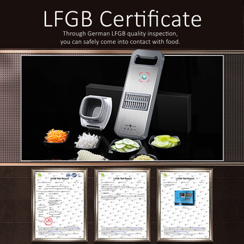 Luxury 420 ανοξείδωτη λεπίδα LFGB Certificate Magic Chopper Μαγνητικός τεμαχιστής αναρρόφησης για θρυμματιστή καρότου αγγουριού πατάτας