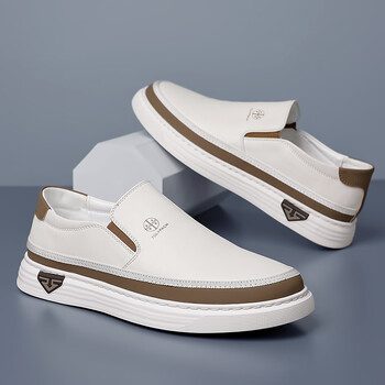 Casual δερμάτινα παπούτσια για άντρες slip-on γραφείου επίσημα διαμερίσματα Leisure Walk Man Παπούτσια οδήγησης Αντιολισθητικά παπούτσια εξωτερικού χώρου για περπάτημα Μοκασίνια