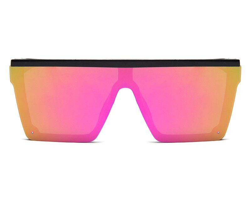 Διασυνοριακά γρήγορες πωλήσεις Fashion One Piece Big Frame γυαλιά ηλίου για άντρες Ivory γκρι εξατομικευμένα γυαλιά ηλίου για γυναίκες εξωτερική παραλία