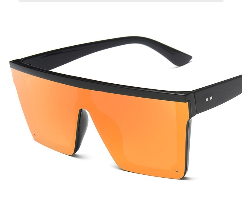 Διασυνοριακά γρήγορες πωλήσεις Fashion One Piece Big Frame γυαλιά ηλίου για άντρες Ivory γκρι εξατομικευμένα γυαλιά ηλίου για γυναίκες εξωτερική παραλία