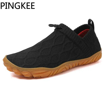 Ανδρικά παπούτσια Barefoot Σόλα Fitness PINGKEE Προσφορά Sneakers Man For Sneakers Wide Toe Box Trail Παπούτσια για τρέξιμο Ανδρικά αθλητικά παπούτσια Cozy