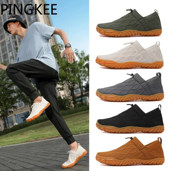 Ανδρικά παπούτσια Barefoot Σόλα Fitness PINGKEE Προσφορά Sneakers Man For Sneakers Wide Toe Box Trail Παπούτσια για τρέξιμο Ανδρικά αθλητικά παπούτσια Cozy