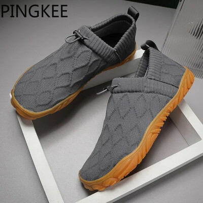 Ανδρικά παπούτσια Barefoot Σόλα Fitness PINGKEE Προσφορά Sneakers Man For Sneakers Wide Toe Box Trail Παπούτσια για τρέξιμο Ανδρικά αθλητικά παπούτσια Cozy
