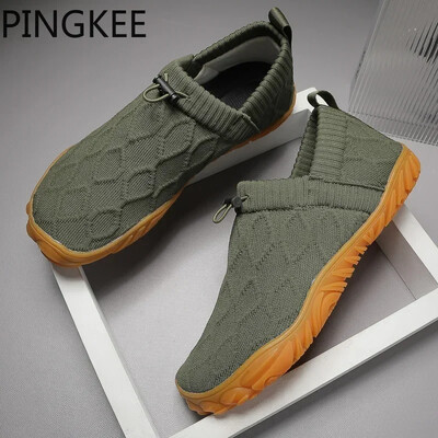 Ανδρικά παπούτσια Barefoot Σόλα Fitness PINGKEE Προσφορά Sneakers Man For Sneakers Wide Toe Box Trail Παπούτσια για τρέξιμο Ανδρικά αθλητικά παπούτσια Cozy