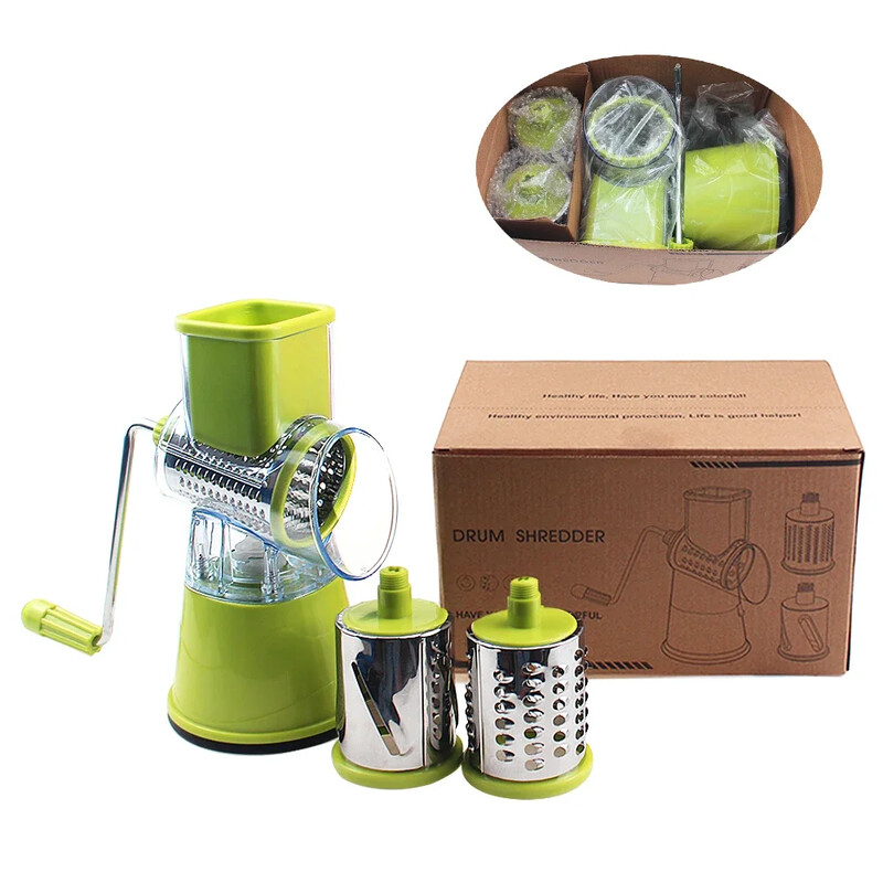 Multifunkčný rotačný strúhadlo na zeleninu, krájač zeleniny, stroj na ovocie, krájač zemiakov, kuchynský sekáčik