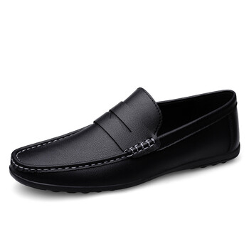 Άνοιξη φθινόπωρο Ανδρικά casual δερμάτινα Loafers Ανδρικά παπούτσια Loafer Mocasines Hombre Mocassini Λευκό Μαύρο Slip-On Μεγάλο μέγεθος Dropshipping