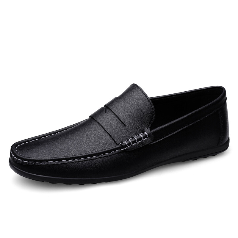 Pavasaris Rudens Vīriešu Ikdienas ādas Loafers Vīriešu Loafer Apavi Mocasines Hombre Mocassini White Black Slip-On Liela izmēra Dropshipping