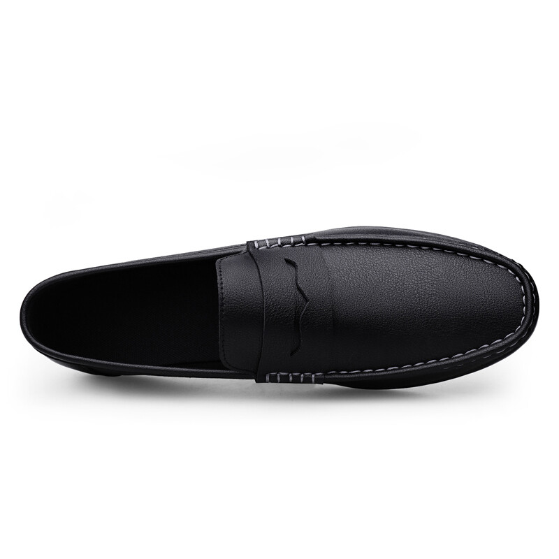 Pavasaris Rudens Vīriešu Ikdienas ādas Loafers Vīriešu Loafer Apavi Mocasines Hombre Mocassini White Black Slip-On Liela izmēra Dropshipping