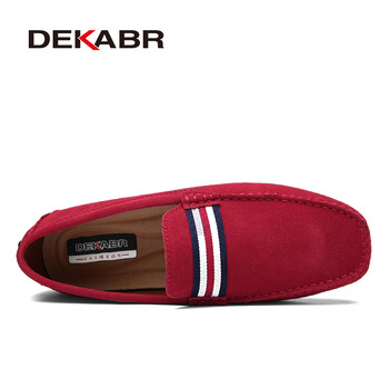 DEKABR Loafers Men Νέος Σχέδιο Suede Loafers Γνήσιο Δερμάτινο Σλιπ σε Μοκασίνια Άντρες Ανδρικά Μοκασίνια Μοκασίνια για άντρες