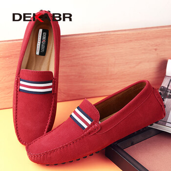 DEKABR Loafers Men Νέος Σχέδιο Suede Loafers Γνήσιο Δερμάτινο Σλιπ σε Μοκασίνια Άντρες Ανδρικά Μοκασίνια Μοκασίνια για άντρες