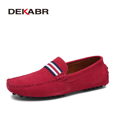 DEKABR Loafers Meeste Uue disainiga seemisnahast püksid Mokassiinid Meeste Mugavad Punased Mokasiinid Meeste Loafers