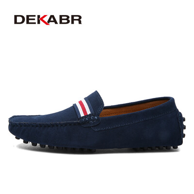 DEKABR Loafers Men Νέος Σχέδιο Suede Loafers Γνήσιο Δερμάτινο Σλιπ σε Μοκασίνια Άντρες Ανδρικά Μοκασίνια Μοκασίνια για άντρες