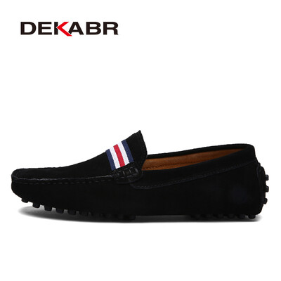 DEKABR Loafers Men Νέος Σχέδιο Suede Loafers Γνήσιο Δερμάτινο Σλιπ σε Μοκασίνια Άντρες Ανδρικά Μοκασίνια Μοκασίνια για άντρες