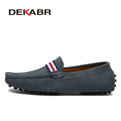 DEKABR Loafers Men Νέος Σχέδιο Suede Loafers Γνήσιο Δερμάτινο Σλιπ σε Μοκασίνια Άντρες Ανδρικά Μοκασίνια Μοκασίνια για άντρες