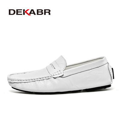 DEKABR Δερμάτινα ανδρικά παπούτσια Casual ανδρικά παπούτσια αναπνεύσιμα παπούτσια οδήγησης Designer Ανδρικά Loafers Χειροποίητα Μοκασίνια Plus Size 38-47