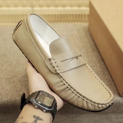 Mocasini pentru bărbați cu toate potrivirile Pantofi clasici cu încălțăminte din piele naturală Pantofi casual pentru bărbați Mocasini pentru bărbați super moi Încălțăminte de mers pentru bărbați