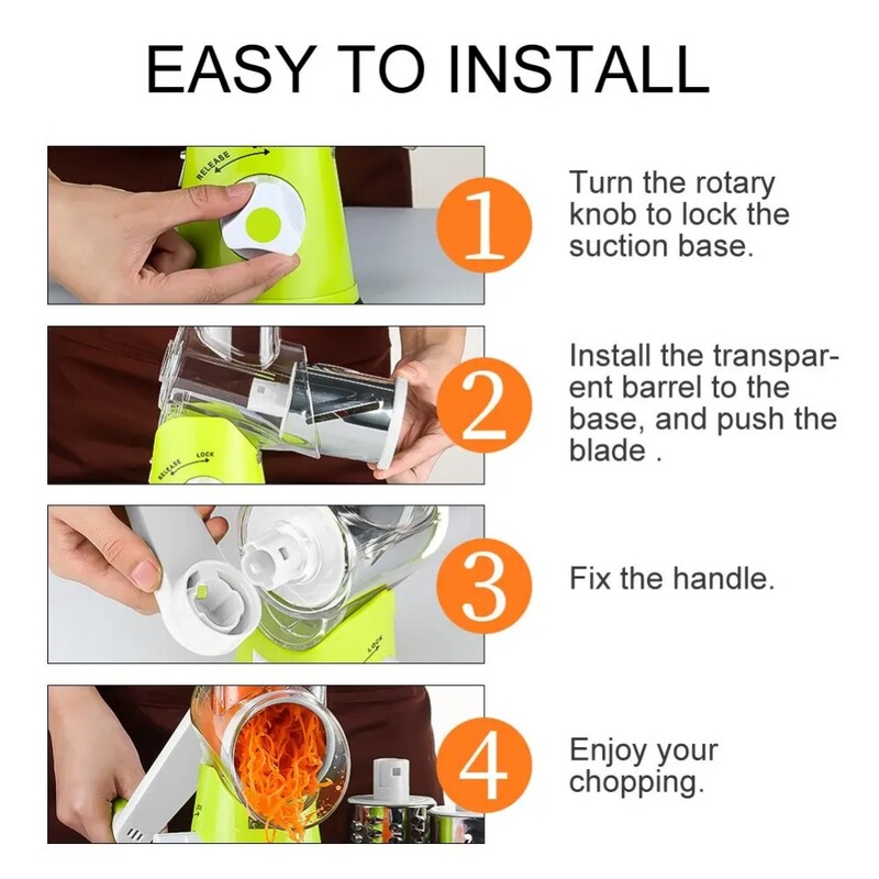 Ručný sekač na zeleninu, multifunkčný krájač, stroj na krájanie julienne a kociek, krájač a strúhadlo na zeleninu a ovocie, kuchynský
