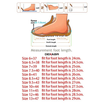 DEKABR Breathable Ανδρικά παπούτσια Casual Outdoor Αντιολισθητικά Άνετα Μαλακά Μοκασίνια Άνετα Παπούτσια Οδήγησης Ανδρικά Loafers Μεγάλο μέγεθος 37-47
