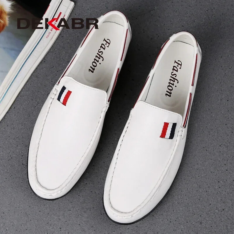 DEKABR Priedušné pánske ležérne topánky Vonkajšie protišmykové pohodlné mäkké mokasíny Pohodlné topánky na šoférovanie Pánske mokasíny Veľká veľkosť 37-47