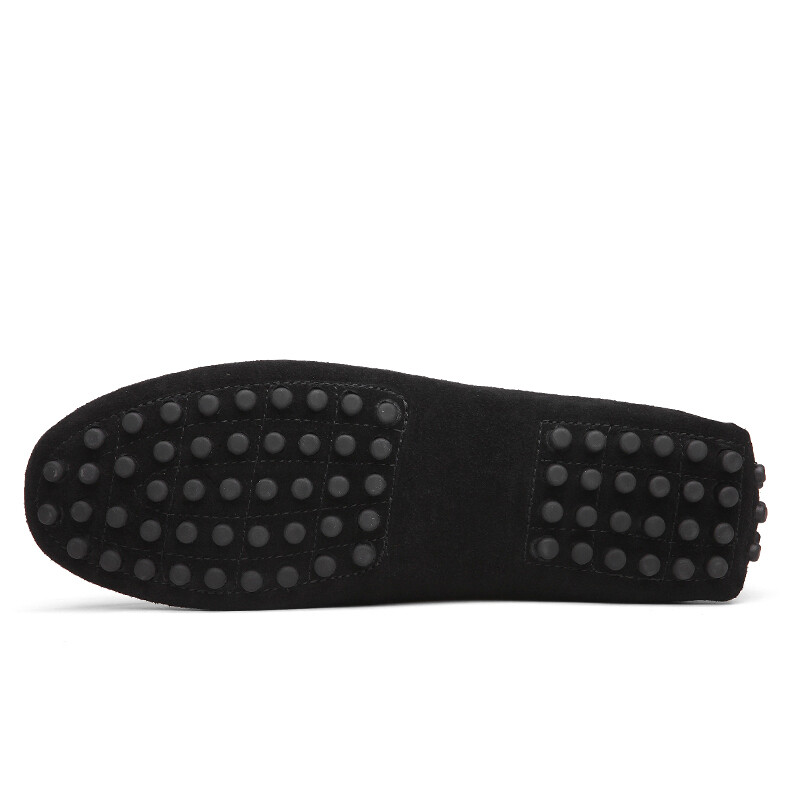 Плюс голям размер 50 51 52 53 Летни мъжки велурени мокасини Кожени ежедневни обувки без приплъзване Мокасини Hombre Lofer Мъжки мокасини