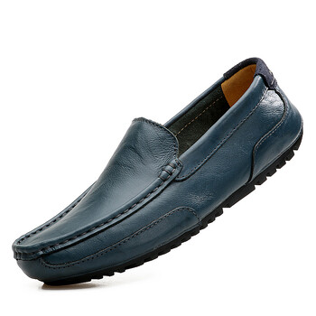 Breathable Loafers Man Mocasines Casual Ανδρικά γυαλιστερά δερμάτινα παπούτσια για άντρες Slip on επίσημο ιταλικό ανδρικό επίπεδο οδήγησης Zapatos Hombre