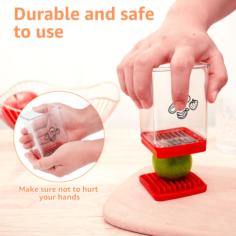 Multifunkčný krájač na ovocie Speed Cup s tlačnou doskou, kompaktný rýchly krájač na ovocie a zeleninu, užitočné kuchynské nástroje