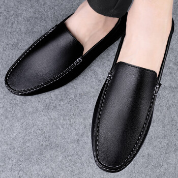 Νέα καλοκαιρινά ανδρικά loafers slip on φόρεμα Λευκό Driving Moccasins Ανδρικά παπούτσια casual Δερμάτινα μαλακά, εξαιρετικά ελαφριά ανδρικά παπούτσια