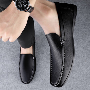 Νέα καλοκαιρινά ανδρικά loafers slip on φόρεμα Λευκό Driving Moccasins Ανδρικά παπούτσια casual Δερμάτινα μαλακά, εξαιρετικά ελαφριά ανδρικά παπούτσια