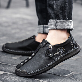 Άνετα δερμάτινα ανδρικά παπούτσια Casual Slip On Ανδρικά Loafers Qlity Split Δερμάτινα Ανδρικά παπούτσια Hot Sale Μοκασίνια Παπούτσια Plus Size