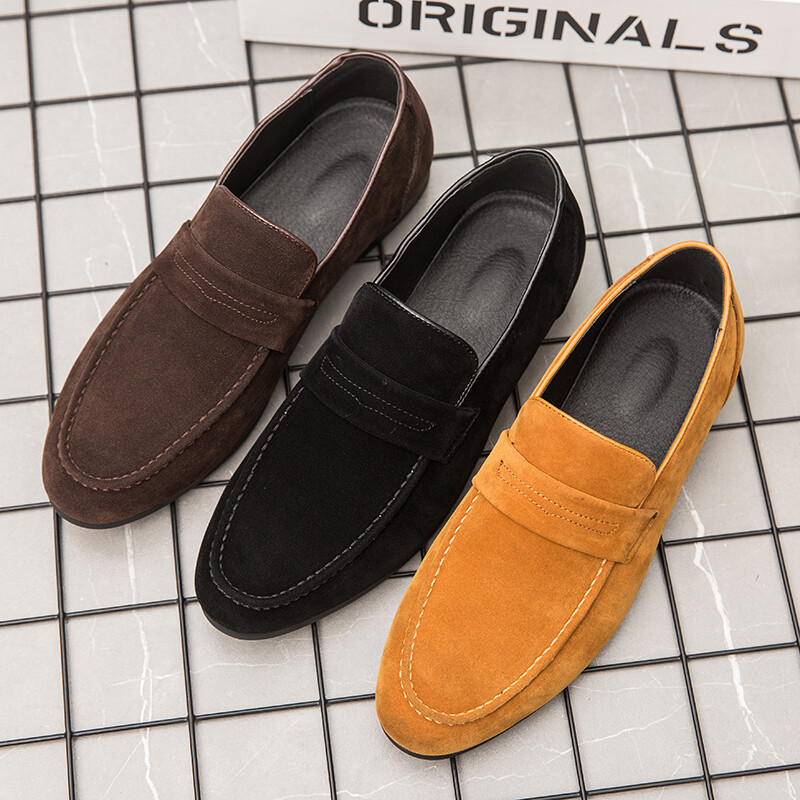 Vară maro Bărbați Mocasini Business office pantofi nunta pantofi piele intoarsa Pantofi Plati Slip On Barbati Casual Pantofi zapatillas de sport
