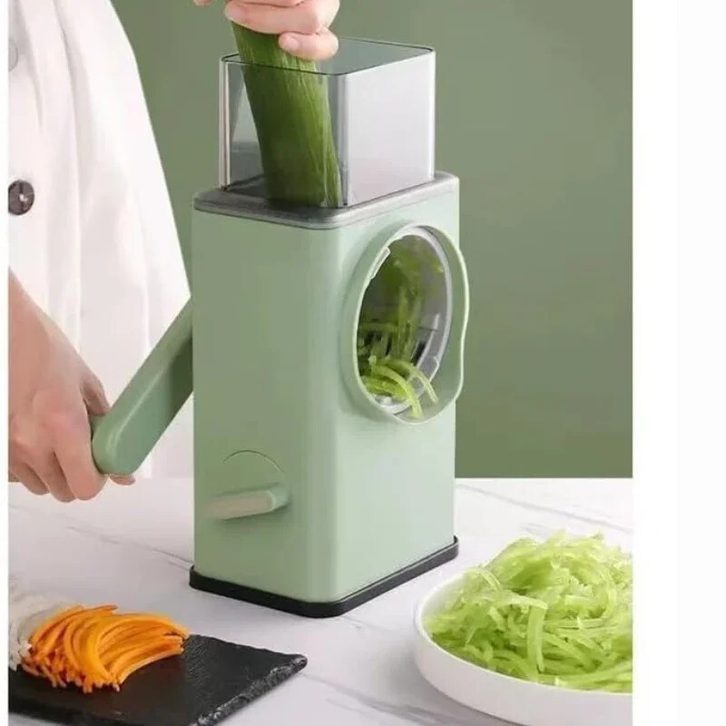 Tăiător cu role de legume Tocător manual Cutter pentru feliere Răzătoare de mână cu mâner Tăiător de fructe pentru legume Cartofi Morcovi Castraveți