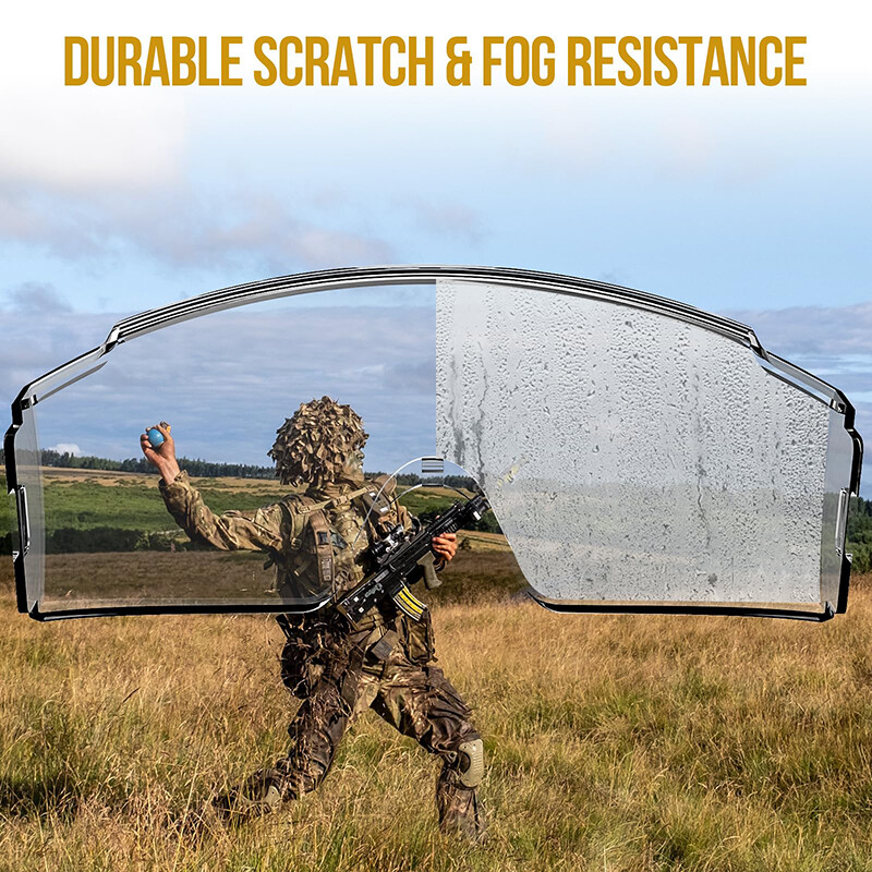 Ochelari tactici OneTigris peste ochelari, ochelari tactici anti-ceata, protectie pentru ochelari de protectie OTG cu lentile interschimbabile