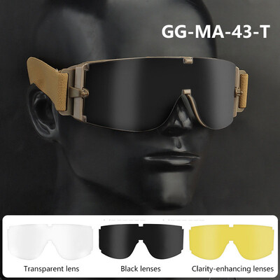 Ochelari militari anti-aburire, ochelari tactici, ochelari de schi Airsoft, ochelari de vedere, ochelari de motor, ciclism, 3 lentile