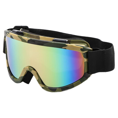 Γυαλιά σκι μεγάλου πλαισίου με πολύχρωμο φακό Αντισύγκρουση αντιθαμβωτικό γυαλιά μοτοσικλέτας Outdoor Sport Snow Snowboard Skiing Goggle